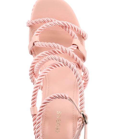 💗 GUESS Natesha strappy rope wedges sandals EUC - Picture 9 of 10
